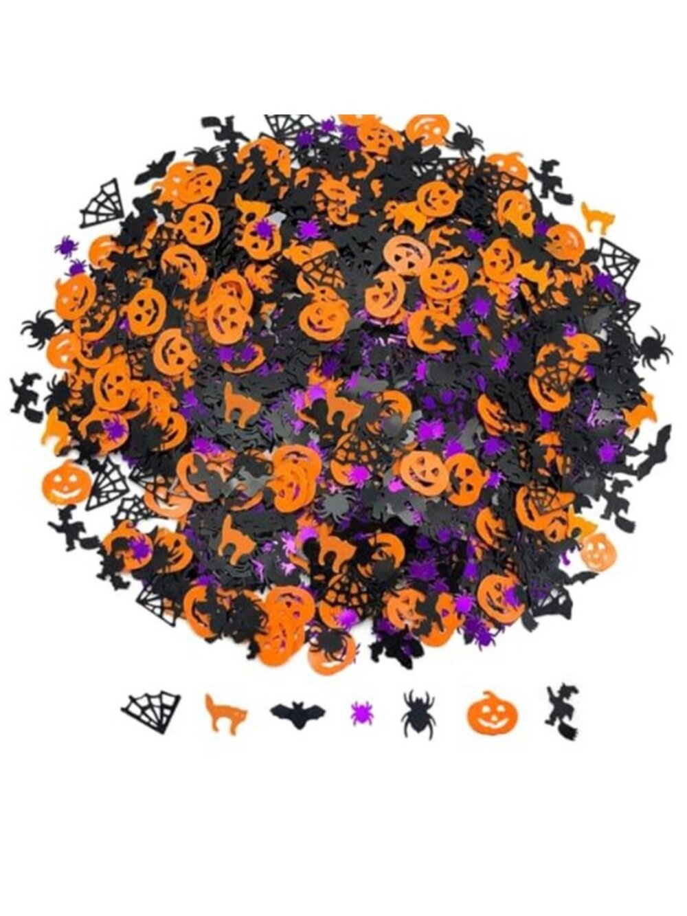 Halloween Confetti Decorations – 1000PCS 45g Foil Table Scatter with Pumpkins